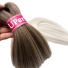Ombre Ash Brown Braiding Hair Extensions Synthetic Hair For Braiding