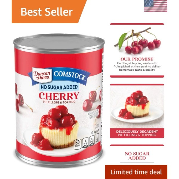 Unbranded No Sugar Added Cherry Pie Filling & Topping, 20