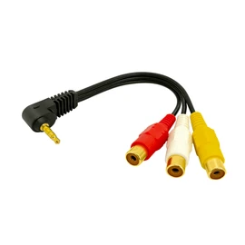 OMTP Standard Specification 3.5 mm 4 Pole Mini Plug (Male) – RCA/Pin Plug x 3 (Red, White, Yellow) (Female) Converter Cable AV Cable Convert