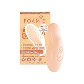 FOAMIE Barra Exfoliante Facial para Piel Normal a Grasa Mixta Unisex con Perlas de Cera de Jojoba | Sin Sulfatos y Parabenos | Skin Care Piel Suave | Hasta 85 usos | 100% Vegano