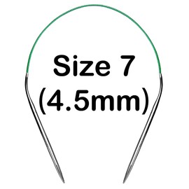 Size 7 Circular Knitting Needles 16 Inch Round Metal