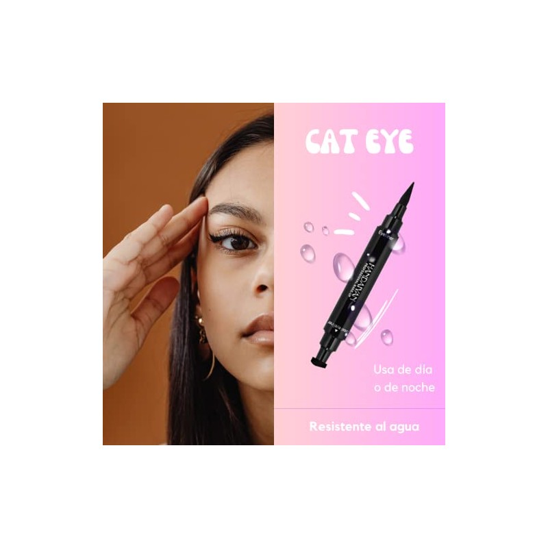 Calmind Kit 2 Delineadores de Ojos con Sellos Cat Eye