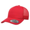 YP Classics 5-Panel Retro Trucker Snapback Hat Cap, Red -