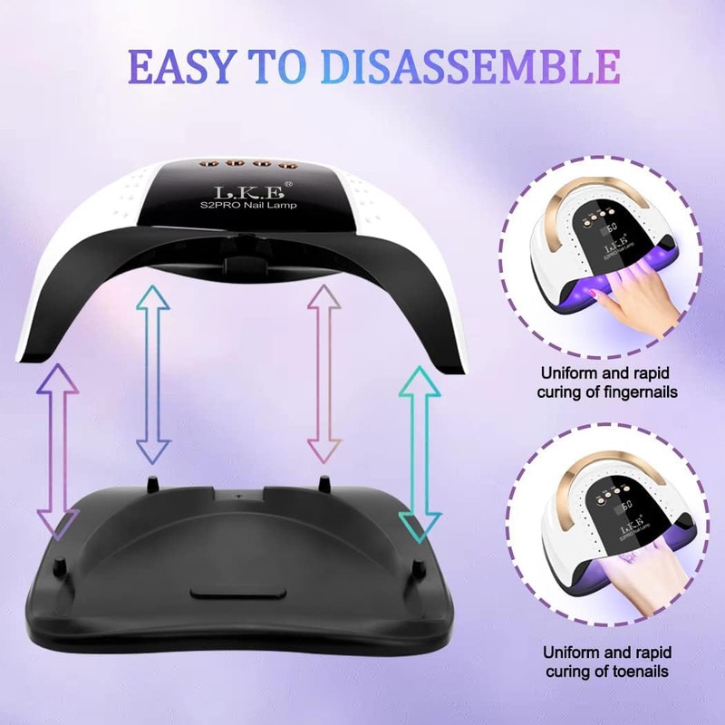 268W UV LED Nail Lamp, LKE Nail Dryer for Gel