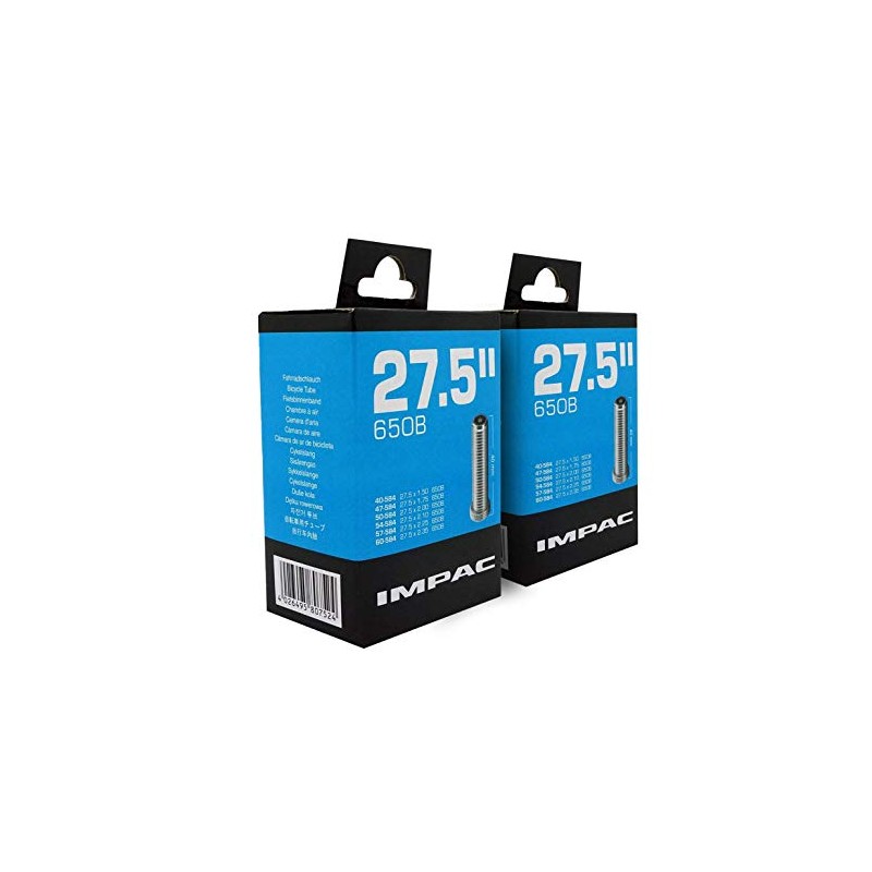 Impac 2pk Cycle Tubes 27.5" (650b) Schrader Valve 27.5 x