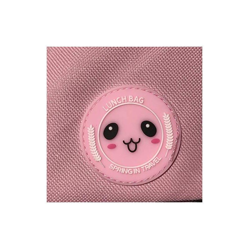 U-SITU BD002 Lunch Bag, Large Capacity, Cute, Smile, Lunch Bag,