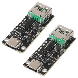 AITRIP 2PACK USB-C PD QC DC 5V 9V 12V 15V 20V Adjustable Voltage Power Trigger Module 5A Type-C Female USB Port Input