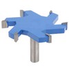 12mm Shank 6 Teeth TShaped Slotting Router Bit Woodworking Milling