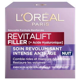 L'OREAL - Creme Visage Nuit - Revitalift Filler [HA] - 50 ml (Pack of 1)