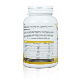 SanaExpert Omega-3 Fatty Acids, 1000 mg, with Natural Fish Oil from Wild Caught and Vitamin E, for Brain, Heart & Vision, 2 Month Pack of 120 Capsules (1)