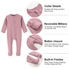 ACESTAR Baby Footed Pajamas with Mittens Cuffs, 2 Pack -