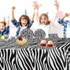 POPOYU 16Pcs Zebra Print Cups,Animal Print Paper Cups,Kids Jungle Animal