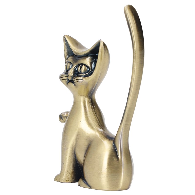 Cat God Ring Holder Cat God Design Zinc Alloy Sturdy
