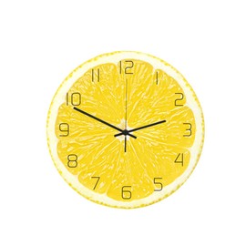 Silent Decorative Clocks Animal Wall Clock Round Wall Clock Bathroom Clock Farmer's Wall Clock Non-Ticking Wall Clock Hanging Mute Clock Lemon Pattern Wall Clock Office Arabic Silent Bell
