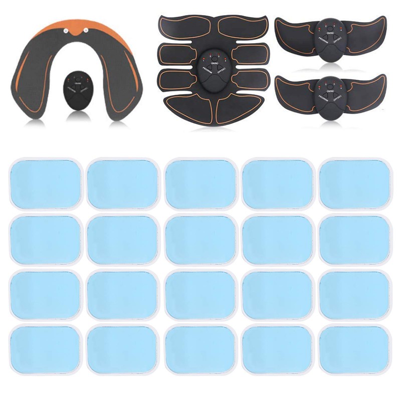 20pcs/10 Packs Abs Gel Pads for Abs Stimulator, Ab Trainer