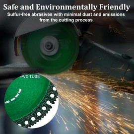 Indestructible Disc 2.0, 10 Pack - 4 Indestructible Discs for Angle Grinder, 7/8" Cutting Discs for Smooth Cutting, Chamfering, Grinding