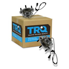 TRQ Front Wheel Hub Bearings Assembly Set Compatible with 2002-2005 Dodge Ram 1500