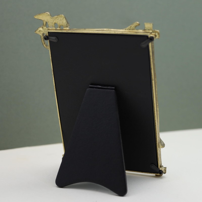 Gold Metal Mushroom Picture Frame 4 X 6 Inch Floral