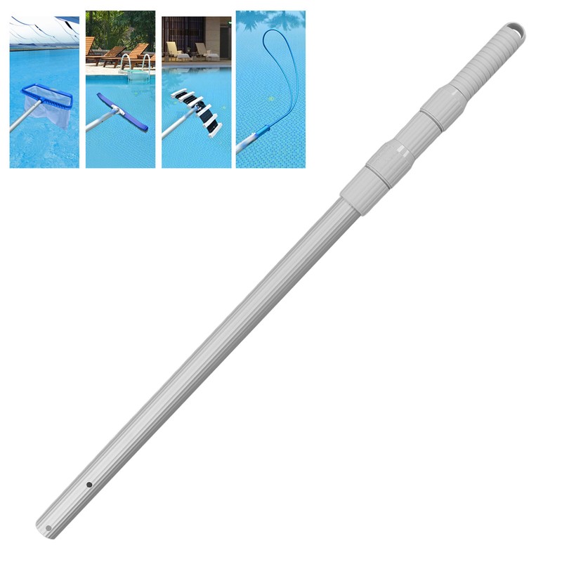 Swimming Pool Pole Aluminium Alloy Telescopic Pool Pole Thickened Pool