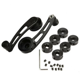 Ironwalls PAIR Black Window Winder Crank Car Manual Door Handle For Honda Civic