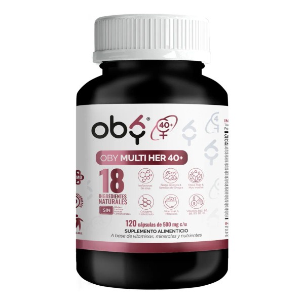 Vitaminas Mujer +40 Años, 120 caps - Isoflavonas de Soya,