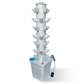 35 Pots Hydroponic Tower, Hydroponics Growing System Tower, Vertical Tower Planter, Pump Tower with Timer Automatic Watering, Irrigation Pump and Movable Water Tank, for Hydroponic Gardening Lovers