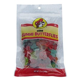 Buc-ee's Mini Gummi Butterflies in a Resealable Bag, 12 Ounces