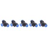 50Pcs 3‑Way Pneumatic Connector Quick PU Tube Hose Push in