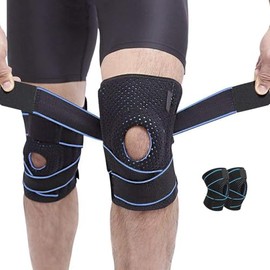 Protector de Rodillera Profesional de 2 unidades, Rodilleras Soporte Ajustable Soporte Rodilla para Deportes, Correr, Entrenamiento Mujeres y Hombres 