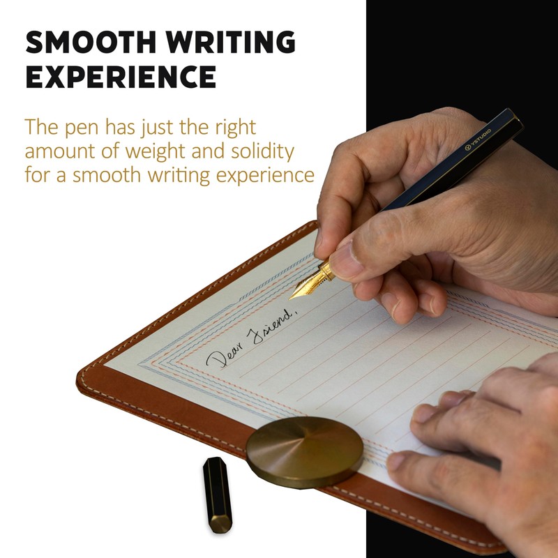 Y-studio YS-STAT-49 Classic Revolve Fountain Pen/F, Black