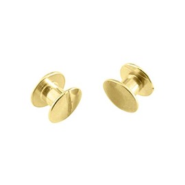 25 x 2mm Book Binding Screws & Posts - Brass-Coloured - Chicago Screws - 10mm Head, 5mm Hole Diameter