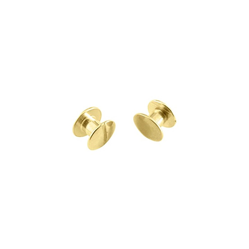 25 x 2mm Book Binding Screws & Posts - Brass-Coloured
