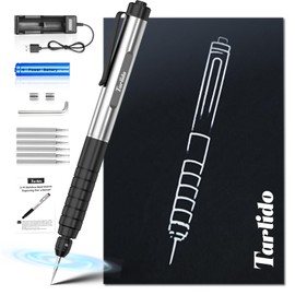 Tarlido Tarlido Engraving Pen, USB Rechargeable Cordless Rotary Tools, Professional Mini Carving Machines Portable DIY Engraver Machine for Metal to Wooden, Glass, Jewelry-Black