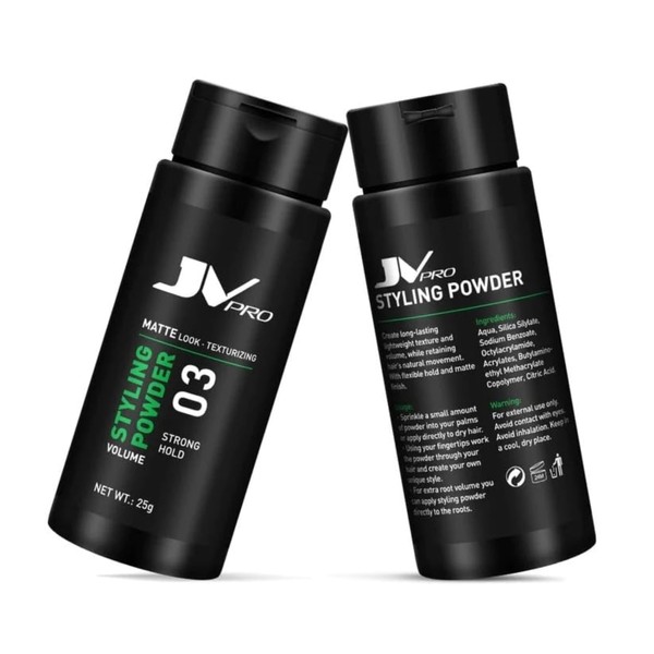 Styling Powder for Voluminous, Textured Hair – Adds Grip for
