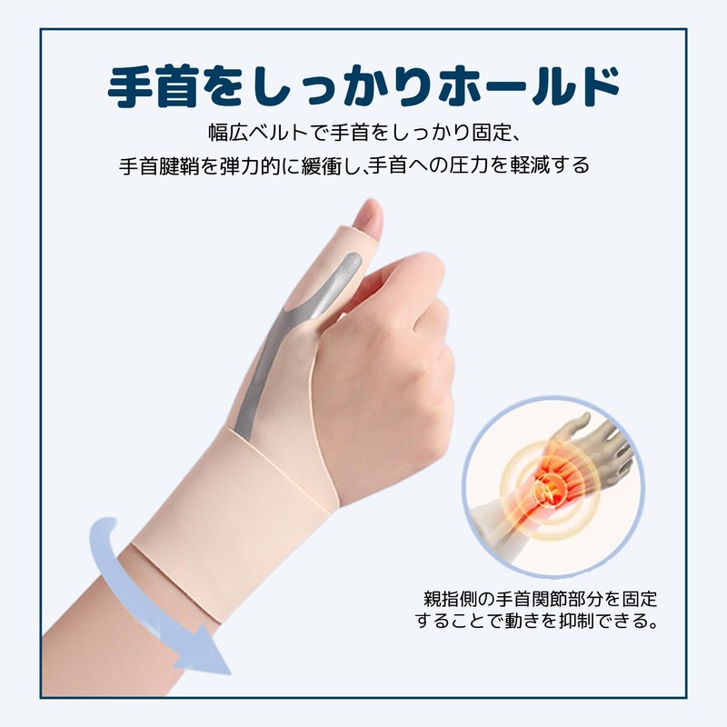 Kanoki Wrist Thumb Supporter, Thumb Base Support, Tendon Sheath Supporter,