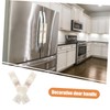 DOITOOL Door Handle Cover for Refrigerator Home Lace Embroidery Easy