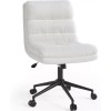 JFHID Criss Cross Chair with Wheels Armless Swivel Office Desk