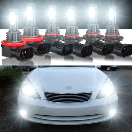 CHUSYYRAY Para For Lexus ES330 2005-2006 Combo de faros LED y bombillas de luz antiniebla