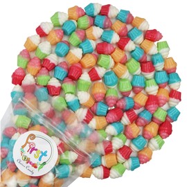 FirstChoiceCandy 3D Rainbow Juicy Gummy Candy (3D Cupcake, 2.2 Pound (Pack of 1))