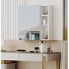 Klwenas Maec Bathroom Mirror Cabinet with Clear Mirror Surface, Multi-Function