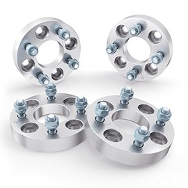 1 inch Golf Cart Wheel Spacers (4x4 Bolt Pattern, 62mm Bore, 1/2x20 Studs, Cone Seat Nuts) Compatible with EZ GO EZGO Club Car (Widens Track by 2 inches) 4x101.6 25mm 4pcs