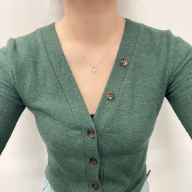 Sterling Silver 0.04 Cttw Canadian Diamond Libra Zodiac Horoscope Pendant and Chain Necklace (H-I Color, SI2-I1 Color) by POLAR LIGHT DIAMONDS