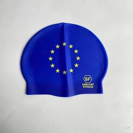 Sargoby Fitness European Union Adult Standard Size Swim Cap for Competition or Recreational Swimmers Looking for Speed