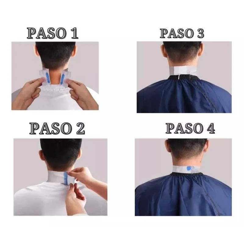 Lobo Profesional 4 Papel Cuello Blanco Barber Pro 5 Rollos