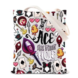Anime Cartoon Merchandise Tote Bag Radio Demon Character Gift Ace In The Hole Shoulder Bag Dark Animation Lover Gift (AceInHoleTS-CA)