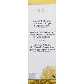 Gigi Natural Muslin Epilating Strips & Applicators (Pack of 2)