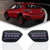 GEEGEETOP Red Lens LED DRL Rear Reflector Bumper Fog Light