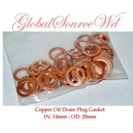 V-PRO 1000 x Copper Oil Drain Plug Washer Gasket 14 x 20 mm