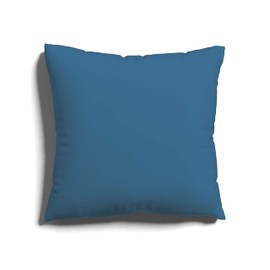 Schlafgut Easy Jersey Pillowcase 80 x 80 cm Blue Mid with 100% Cotton, Super Soft & Breathable Pillowcase