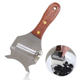 Truffle Slicer, Straight Blade, Lightweight, Ergonomic Design, Non-slip Wooden Handle, Easy Hand Wash, Durable, Heat Resistant, Corrosion Resistant, Variable Thickness Slicer, Vegetable Slicer, Onions